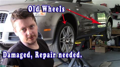 Wheel Repair And Painting Part I Audi Titanium Ly7p Youtube