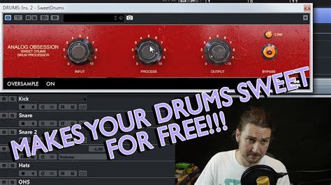 Free Plugin Friday Analog Obsession Sweet Drums Drum Processor