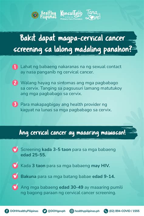 Department Of Health On Twitter Para Sa Mga Kababaihan Regular Na