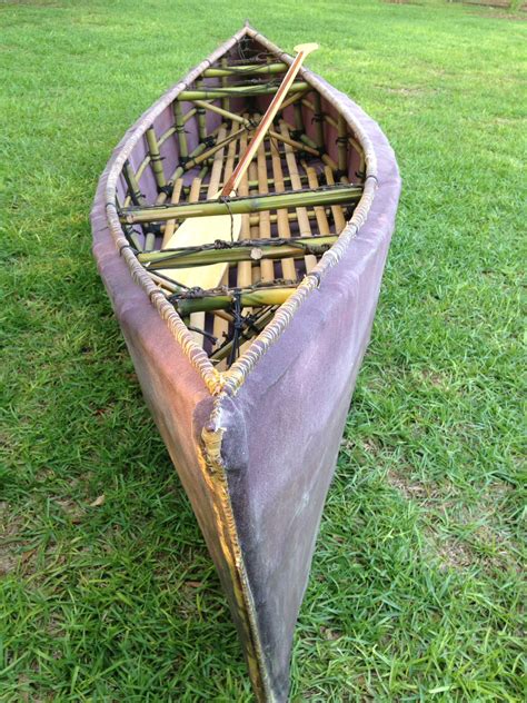 This Was One Of My Ultimate Bushcraft Projects Bamboo Canoe With