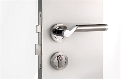 Rose Mortise Door Lock Satin Nickel Chrome Lever Handle