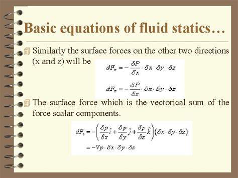 Fluid Statics Hydrostatics Or Fluid Statics Is