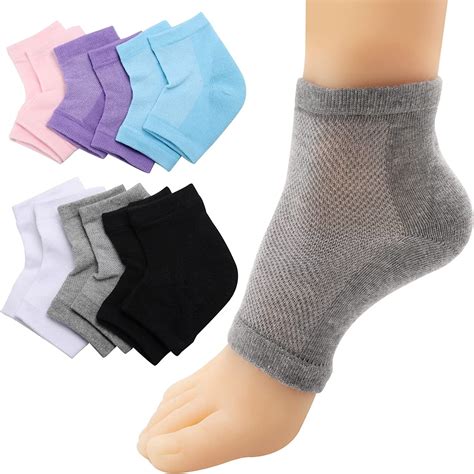 Pairs Moisturizing Heel Socks Gel Toeless Spa Socks For Dry Cracked