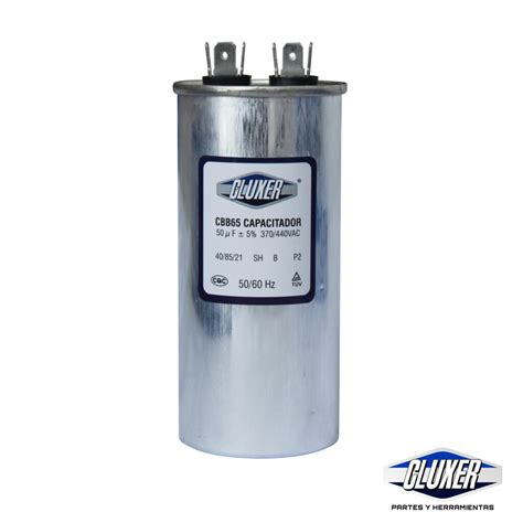 Capacitor De 50 Mf Dual 440 370vac Modelo CXC44050 CLUXER