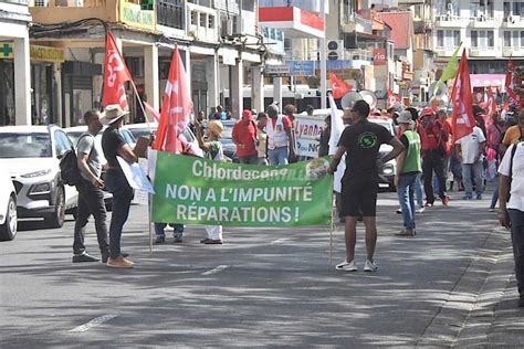 Affaire du chlordécone la population manifeste à Fort de France pour