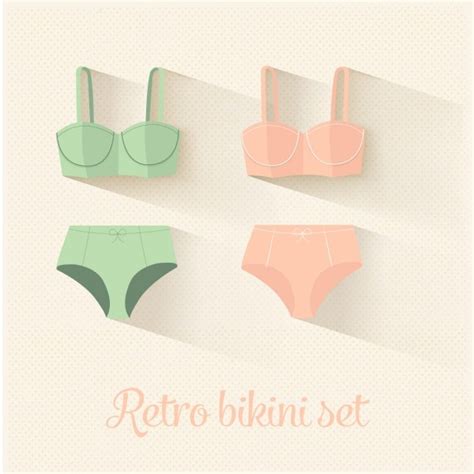 Bikini Ensemble Vecteur Gratuite