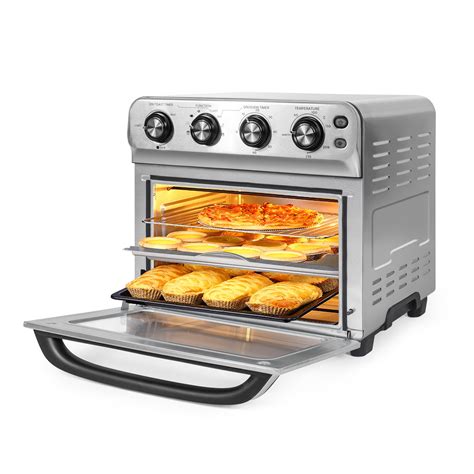 24 Quart Air Fryer Toaster Oven Convection Toaster Oven Airfryer 8 Cooking Functions Stainless ...