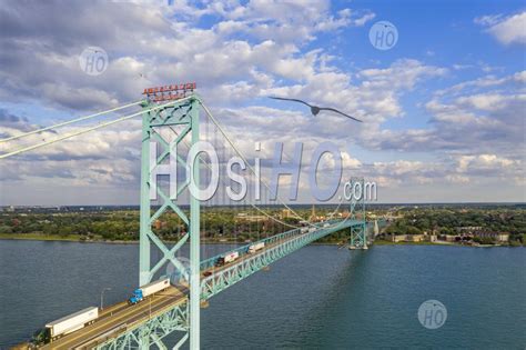 Ambassador Bridge Aerial Photography