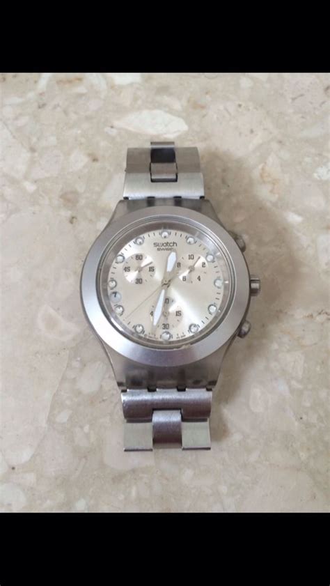 Swatch Full Blooded Prata Rel Gio Feminino Usado Enjoei