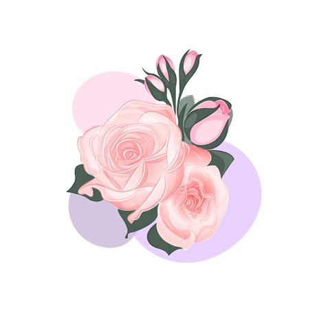 Pink Rose Komposition Blumenstrau Floral Pastell Minimalistisch