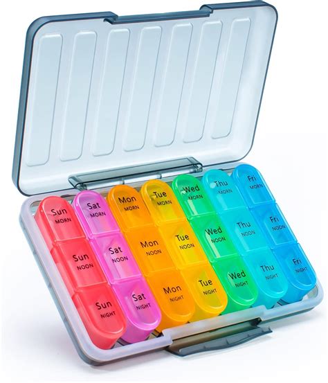 Amazon ASprink Pill Organizer 3 Times A Day Weekly Large Pill