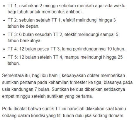 Pentingnya Suntik Tt Bagi Cewek Sebelum Nikah Bahkan Untuk Bayi Yang