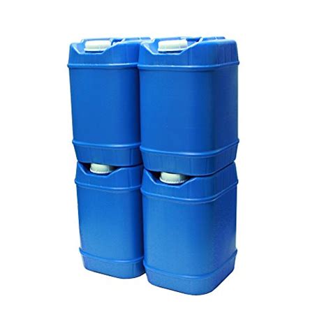 5-Gallon Stackable Water Containers (20 total gallons), Emergency Water ...