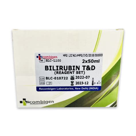 Bilirubin Total And Direct Blood Test Reagent Recombigen