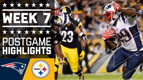 Patriots Vs Steelers Nfl Week 7 Game Highlights Youtube