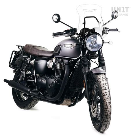 Windshield With Gps Support For Triumph Bonneville T120