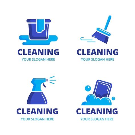 Free Vector | Cleaning logo collection