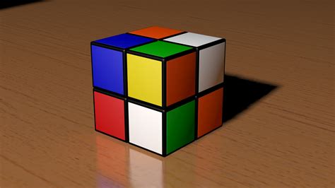 2x2 Scrambled Rubiks Cube 3D - TurboSquid 1740010