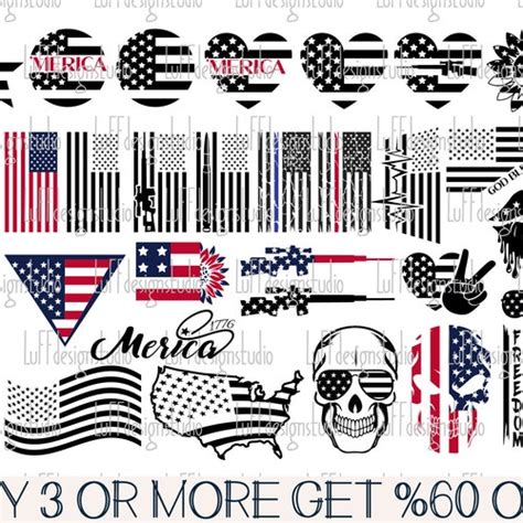 4th Of July Svg Merica Svg American Flag Paw Print Svg Etsy