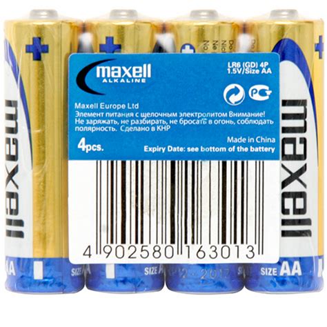 Bateria Alkaliczna Maxell AA R6 4 Szt Sklep Opinie Cena W Allegro Pl