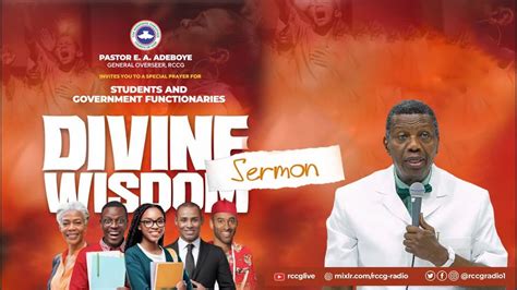 Pastor E A Adeboye Sermon Rccg October Th Thanksgiving Service