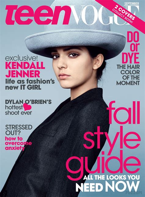 Kendall Jenner Teen Vogue Magazine September 2014 Cover