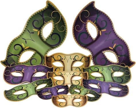 Beistle Mardi Gras Mask Cutouts Home And Kitchen