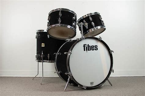 1970s Fibes Forte "Black Fivel" Drum Kit | Reverb