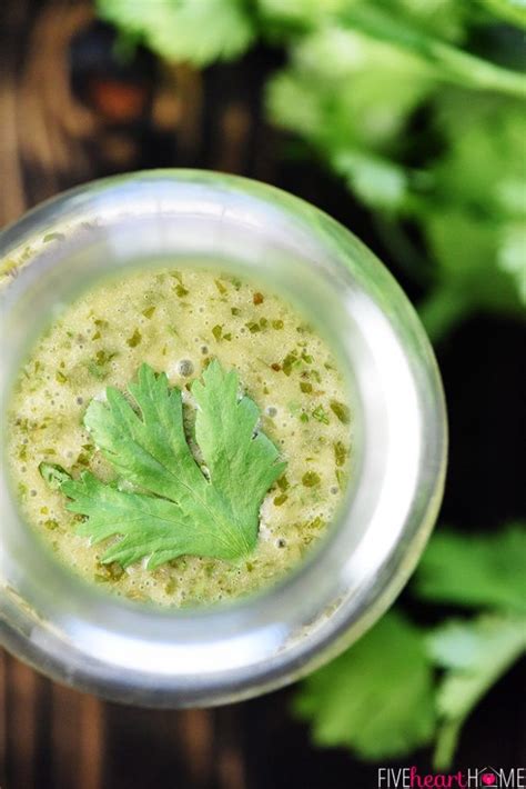 Cilantro Lime Vinaigrette ~ A Zesty Homemade Mexican Dressing Perfect For Marinades And Sa