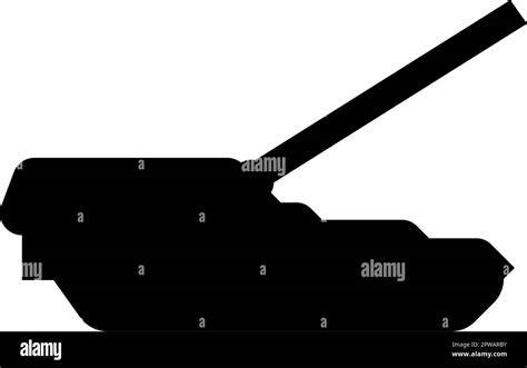 Self Propelled Howitzer Artillery System Icon Black Color Vector