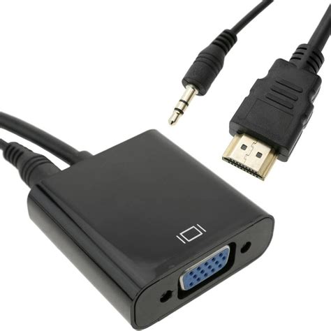 Pack 3 Conversor Adaptador Hdmi A Vga Con Audio 1080 Full Hd Mercado