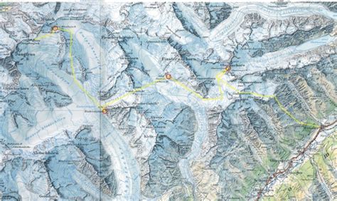 Ski traverse of the Berner Oberland from the Jungfraujoch to ...