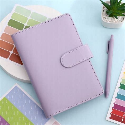 A Budget Binder Planer Geldumschl Ge Pu Leder Notebook Cover Binder