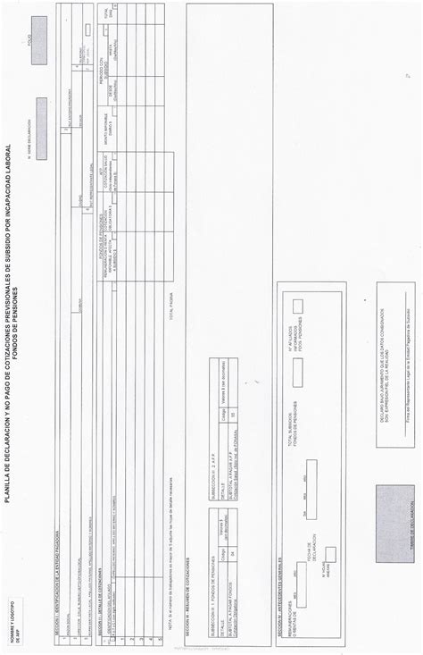 Planilla De Incapacidad