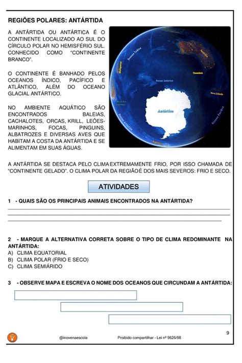 Atividades De Geografia Ano Notas De Aula Geografia Descubra O