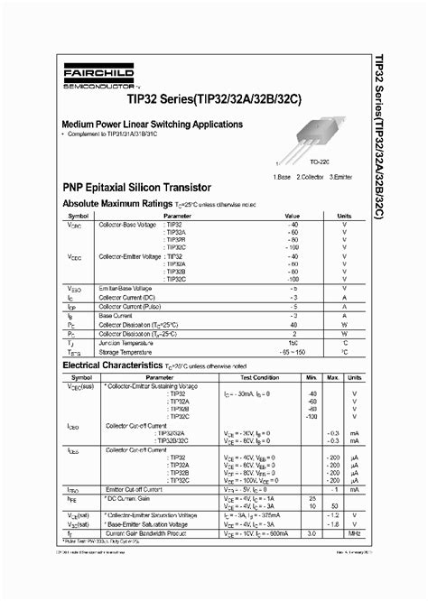 Tip32a69100pdf Datasheet Download Ic On Line