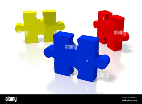 3d Jigsaw Puzzle Illustration Stock Photo Alamy