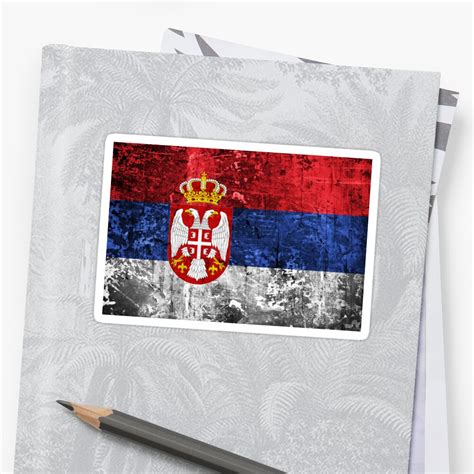 Serbian Flag Sticker By Jmaldonado781 Redbubble