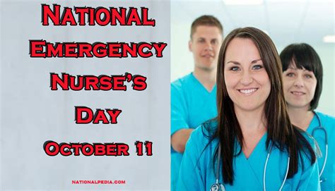 National Emergency Nurses Day October 11