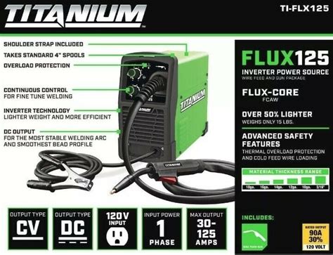 Titanium Easy Flux Welder Specs Setup Review A Off