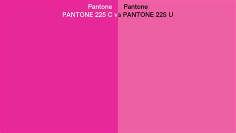 Pantone 225 C Vs Pantone 225 U Side By Side Comparison