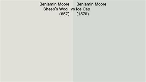 Benjamin Moore Sheeps Wool Vs Ice Cap Side By Side Comparison