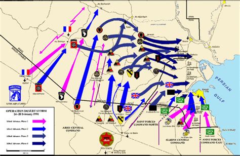 Marines Operation Desert Storm Map