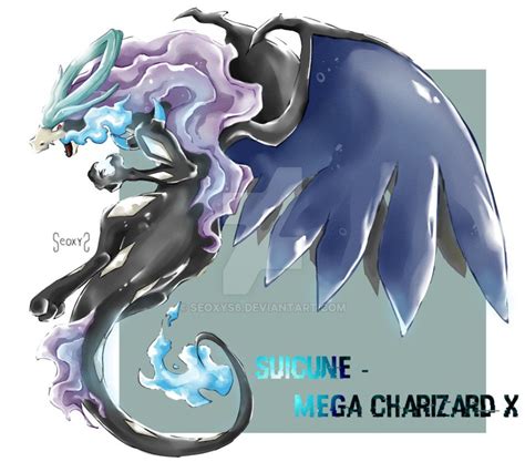 Suicune Mega Charizard X By Seoxys6 On Deviantart Pokemon Mix