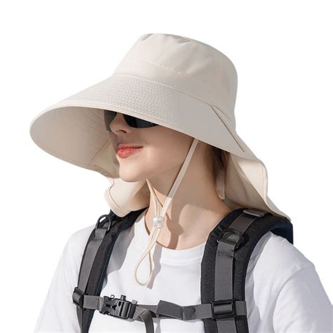 Womens Mens UPF 50+ Hiking Gardening Fishing Hat Waterproof Wide Brim ...