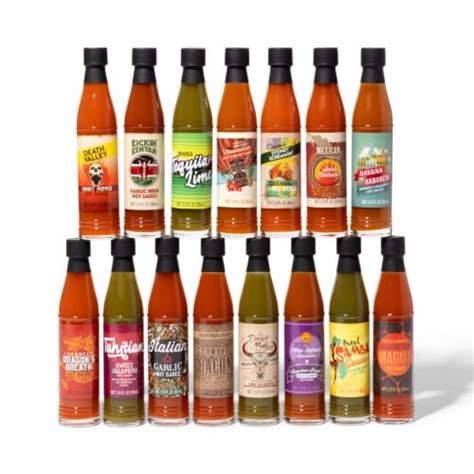 Thoughtfully Gourmet World Traveler Hot Sauce T Set 15 Pack 1 Each Fred Meyer