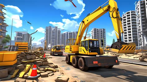 City Construction With Heavy Crane Simulator Game Construction Games