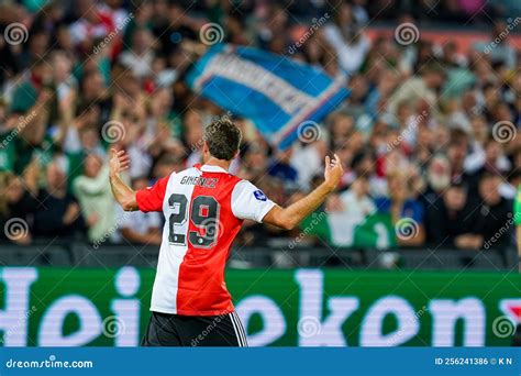 Mexican Player of Feyenoord Player Santiago Gimenez Celebrates His Goal ...