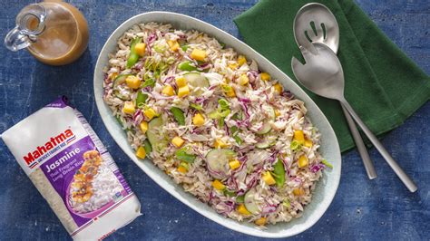 Mango Rice Salad with Ginger Vinaigrette | Mahatma® Rice