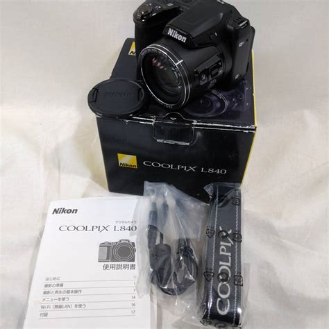 【未使用に近い】【美品】nikon ニコン Coolpix L840 Nikkor 38x コンパクト デジタル カメラ クールピクス 黒